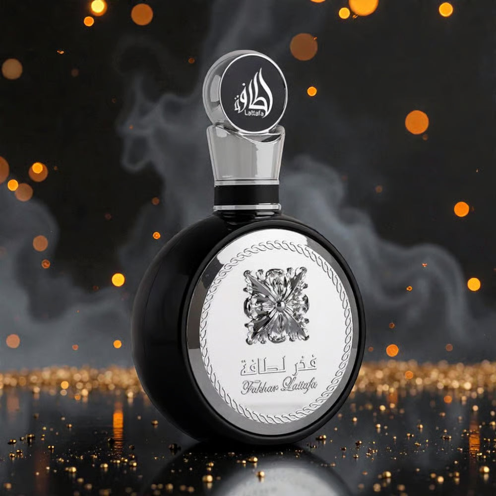 Perfume Árabe Lattafa Fakhar Men Black 100ml EDP Masculino - Alta fixação