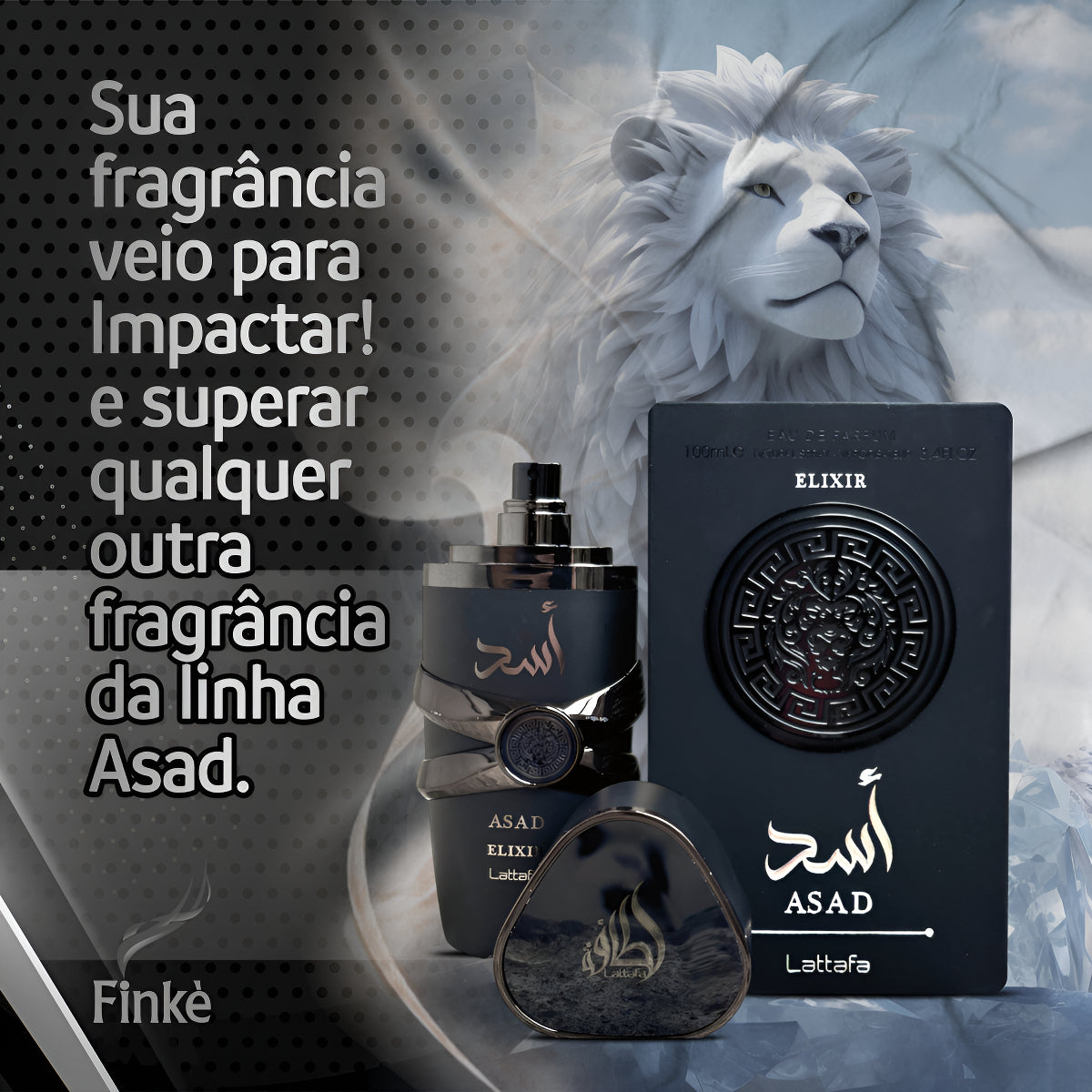 Perfume Arabe Asad Elixir Masculino 100 ml Eau de Parfum