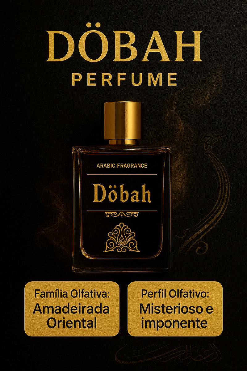 Perfume Árabe Döbah 100ml Masculino | Luxo Amadeirado Oriental, Alta Fixação E Projeção Intensa